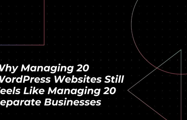 Why Managing 20 WordPress Websites Still Feels Like Managing 20 Separate Businesses
